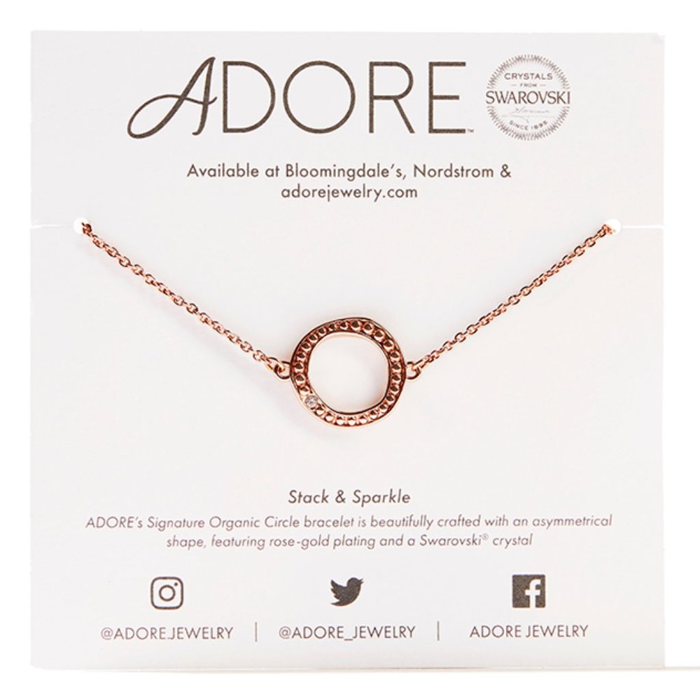 NWT Adore Swarovski Bracelet in Rose Gold